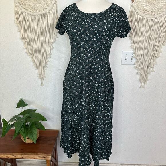 All that Jazz Green Floral Midi Dress medium - Picture 1 of 6